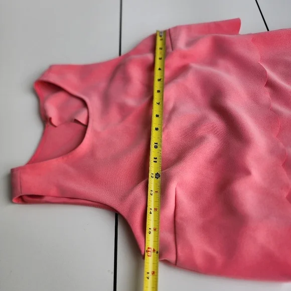 LOFT Pink Sleeveless Tiered Mini Dress for Cocktail - Picture 14 of 15